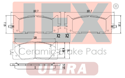أمامي فحمات سيراميك JEX ULTRA ألتر D1222-8331U