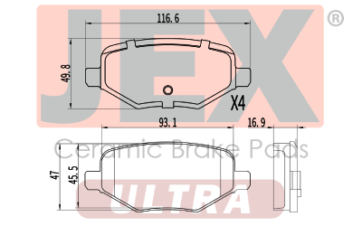 خلفي فحمات سيراميك JEX ULTRA ألتر D1377-8488U