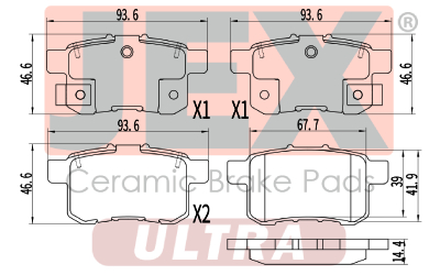 خلفي فحمات سيراميك JEX ULTRA ألتر D1336-8447U