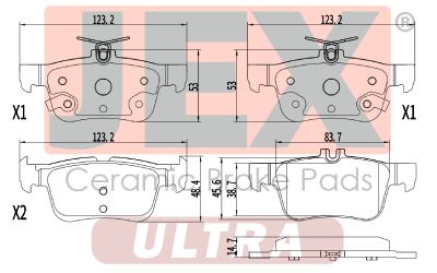 خلفي فحمات سيراميك JEX ULTRA ألتر D1833-8893U