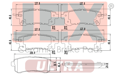 خلفي فحمات سيراميك JEX ULTRA ألتر D1510-8719U