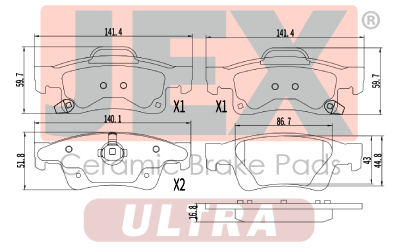 خلفي فحمات سيراميك JEX ULTRA ألتر D1498-8698U