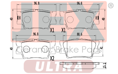 خلفي فحمات سيراميك JEX ULTRA ألتر D1212-8332U